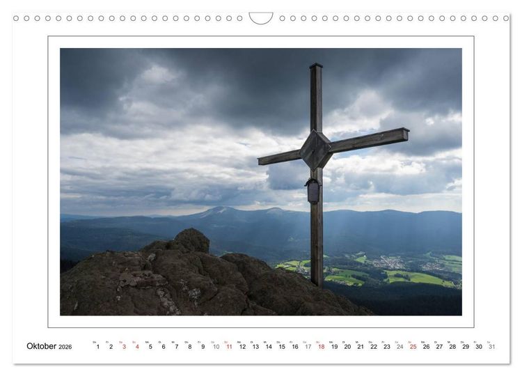 Produktbild: Unterwegs im Bayerischen Wald (Wandkalender 2026 DIN A3 quer), CALVENDO Monatskalender