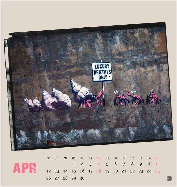 Produktbild: Banksy Postkartenkalender 2027