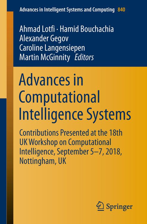 Produktbild: Advances in Computational Intelligence Systems