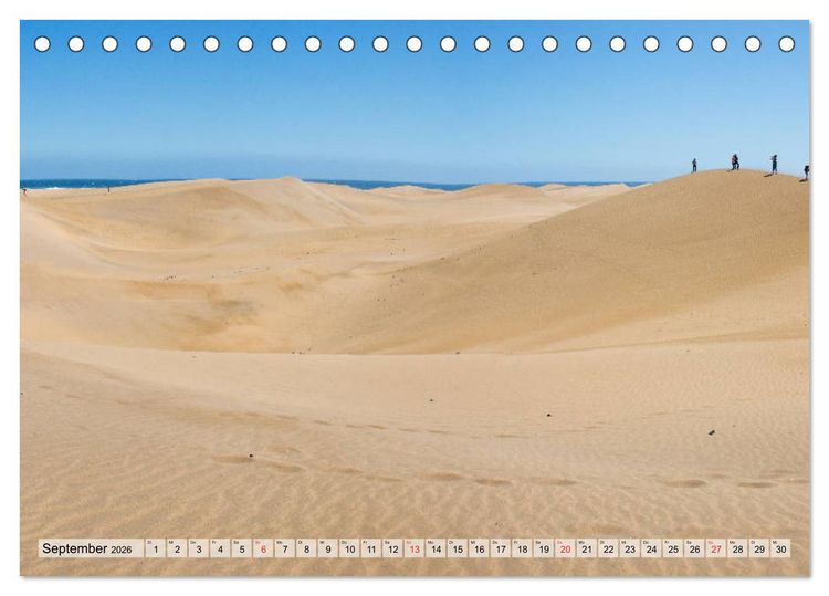 Produktbild: Gran Canaria - Die vielseitige Kanareninsel (Tischkalender 2026 DIN A5 quer), CALVENDO Monatskalender