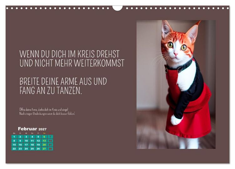 Produktbild: Tierisch motiviert (Wandkalender 2027 DIN A3 quer), CALVENDO Monatskalender
