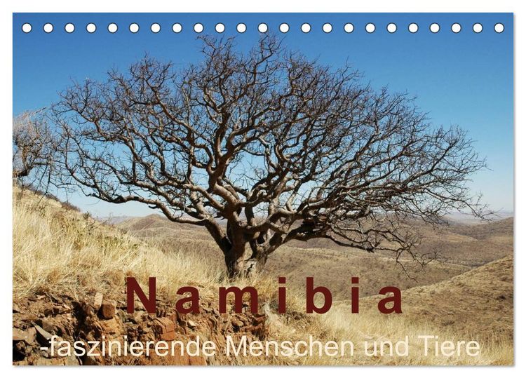Produktbild: Namibia - faszinierende Menschen und Tiere (Tischkalender 2026 DIN A5 quer), CALVENDO Monatskalender