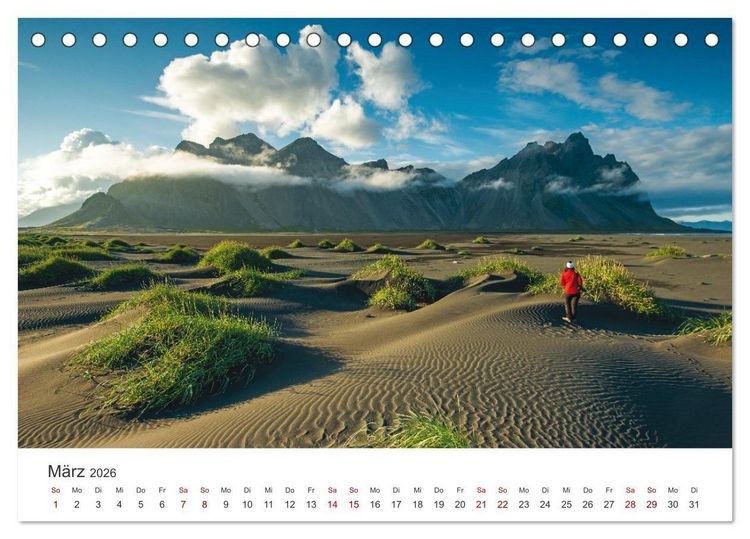 Produktbild: Sommer in Island (Tischkalender 2026 DIN A5 quer), CALVENDO Monatskalender