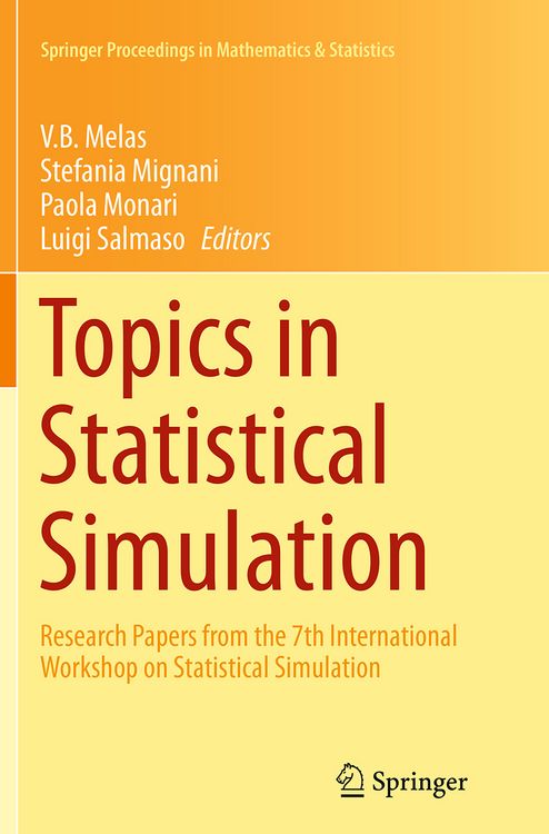 Produktbild: Topics in Statistical Simulation