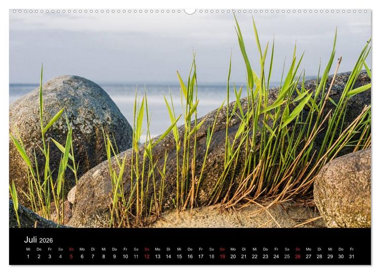 Produktbild: Unterwegs an der K&uuml;ste der Ostsee (Wandkalender 2026 DIN A2 quer), CALVENDO Monatskalender