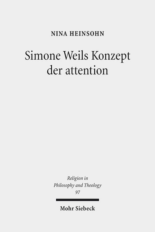 Produktbild: Simone Weils Konzept der attention