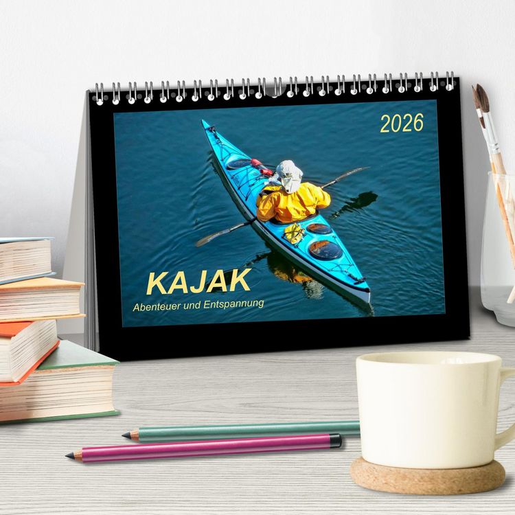 Produktbild: Kajak - Abenteuer und Entspannung (Tischkalender 2026 DIN A5 quer), CALVENDO Monatskalender
