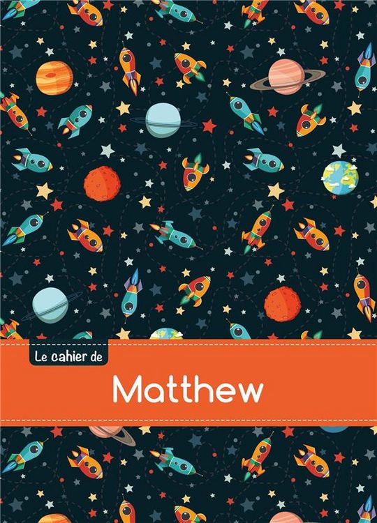 Produktbild: Cahier matthew blanc,96p,a5 espace