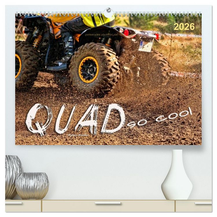 Produktbild: Quad - so cool (hochwertiger Premium Wandkalender 2026 DIN A2 quer), Kunstdruck in Hochglanz