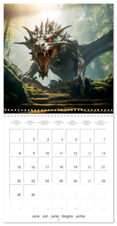 Produktbild: DRAGONS Wings of Power (Wall Calendar 2026 12 &times; 12 Inch) CALVENDO 12 Month Wall Calendar