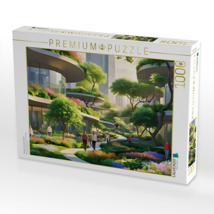 Produktbild: CALVENDO Puzzle St&auml;dtisches buntes Treiben | 1000 Teile Lege-Gr&ouml;&szlig;e 64x48cm Foto-Puzzle f&uuml;r gl&uuml;ckliche Stunden