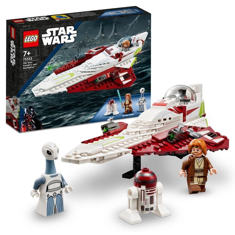 Produktbild: LEGO Star Wars Obi-Wan Kenobis Jedi Starfighter, Raumschiff Set 75333