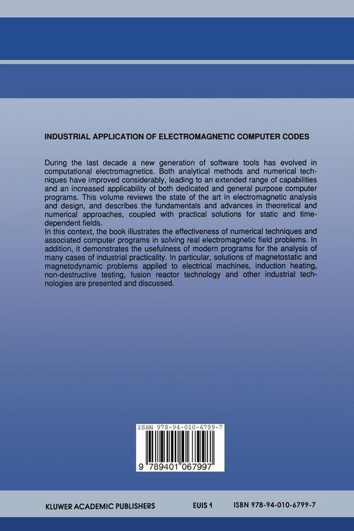 Produktbild: Industrial Application of Electromagnetic Computer Codes