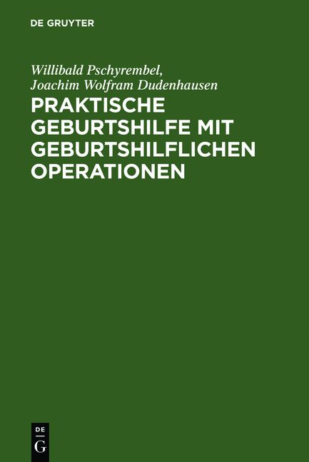 Produktbild: Praktische Geburtshilfe mit geburtshilflichen Operationen