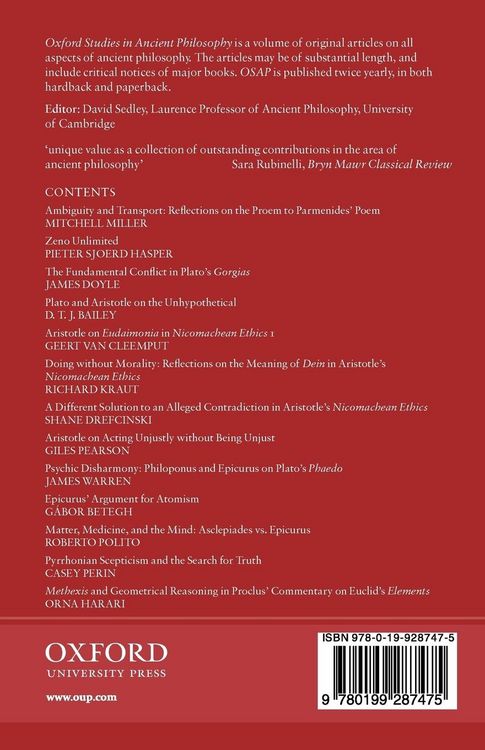 Produktbild: Oxford Studies in Ancient Philosophy