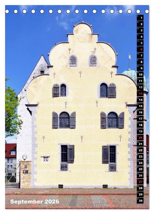 Produktbild: Osnabr&uuml;ck Fassade (Tischkalender 2026 DIN A5 hoch), CALVENDO Monatskalender