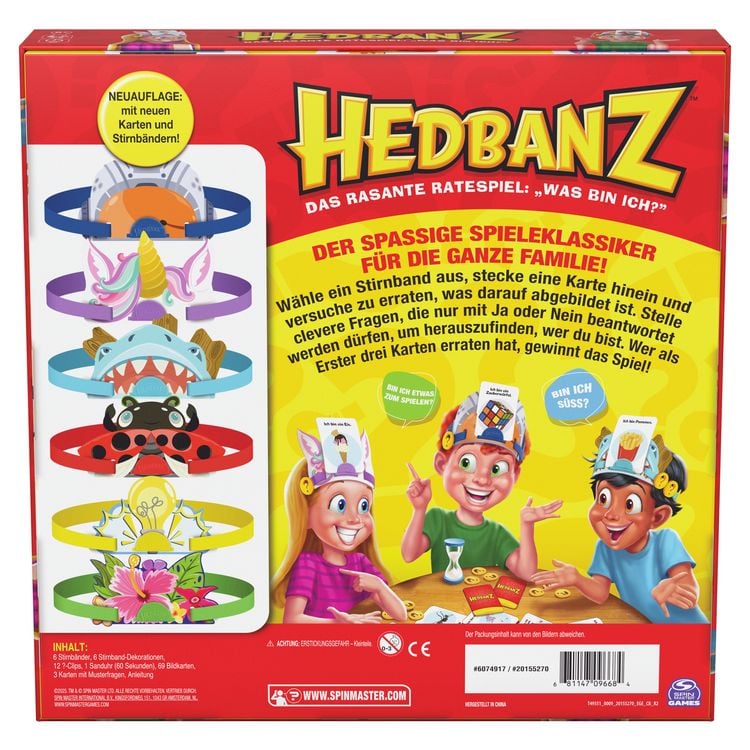 Produktbild: Spin Master Games Hedbanz - das rasante Ratespiel f&uuml;r die ganze Familie