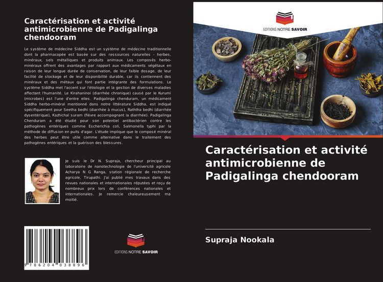 Produktbild: Caract&eacute;risation et activit&eacute; antimicrobienne de Padigalinga chendooram