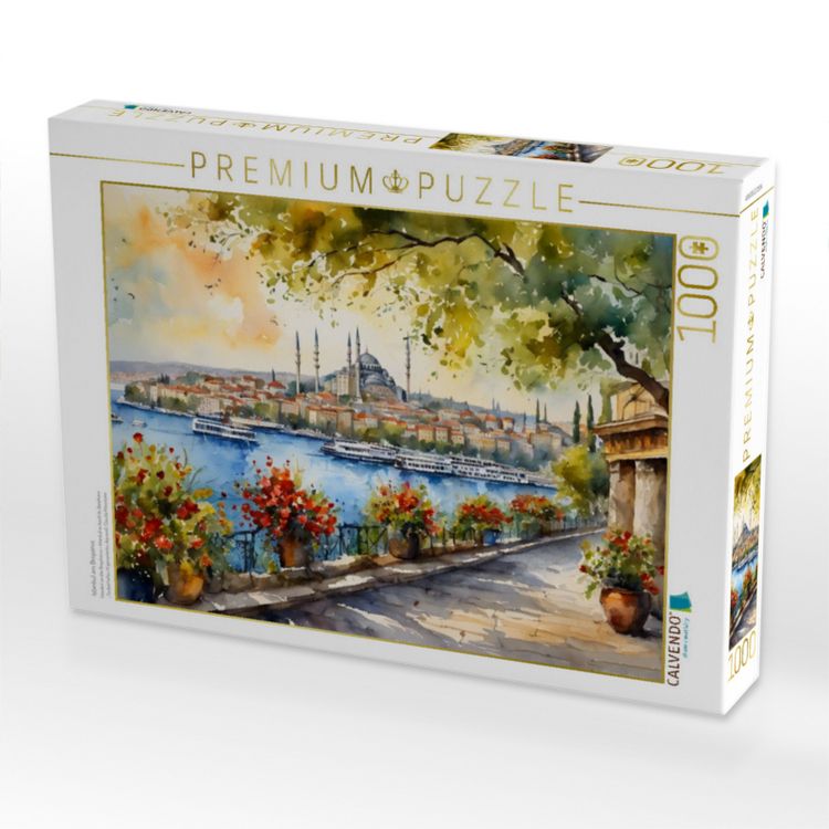 Produktbild: CALVENDO Puzzle Istanbul am Bosporus | 1000 Teile Lege-Gr&ouml;&szlig;e 64x48cm Foto-Puzzle f&uuml;r gl&uuml;ckliche Stunden