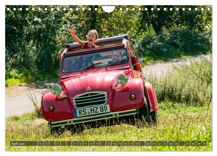 Produktbild: Citro&euml;n 2 CV - Zum Kippen zu schade (Wandkalender 2026 DIN A4 quer), CALVENDO Monatskalender
