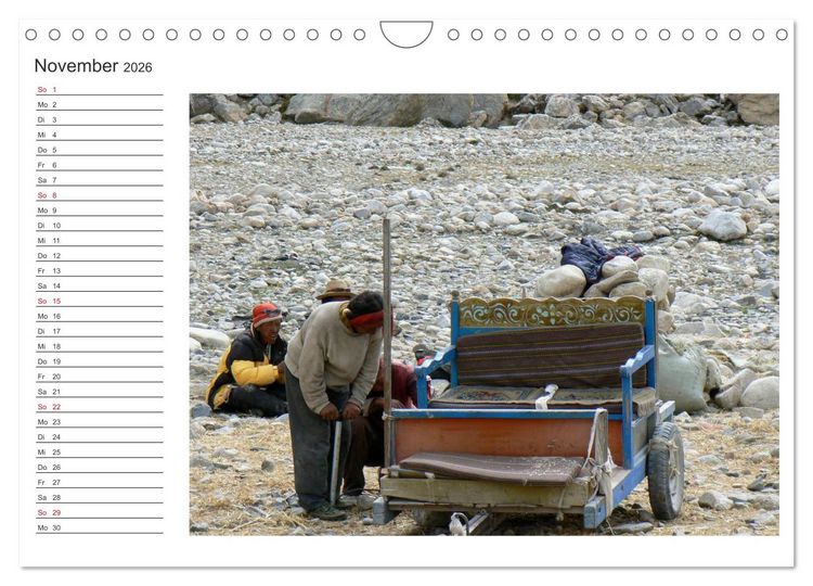 Produktbild: Tibet - Begegnungen (Wandkalender 2026 DIN A4 quer), CALVENDO Monatskalender