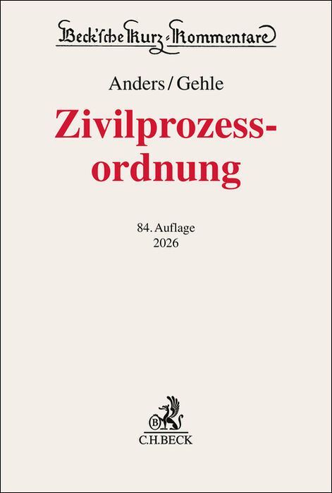 Produktbild: Zivilprozessordnung. ZPO