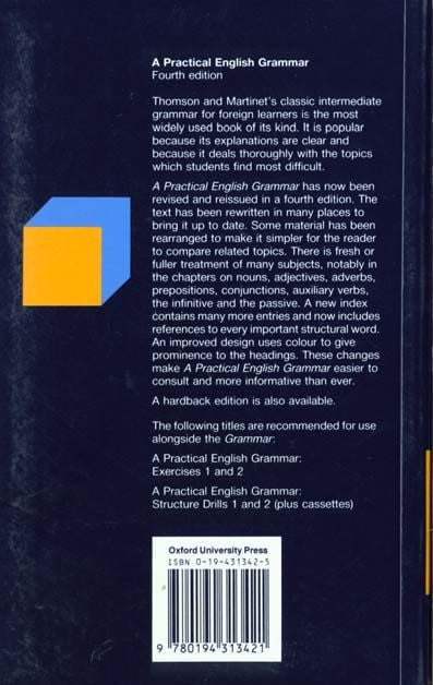 Produktbild: A Practical English Grammar. 4th Edition