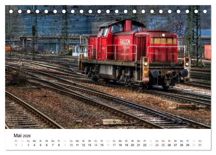 Produktbild: Auf eisernen Wegen - Faszination Bahn (Tischkalender 2026 DIN A5 quer), CALVENDO Monatskalender