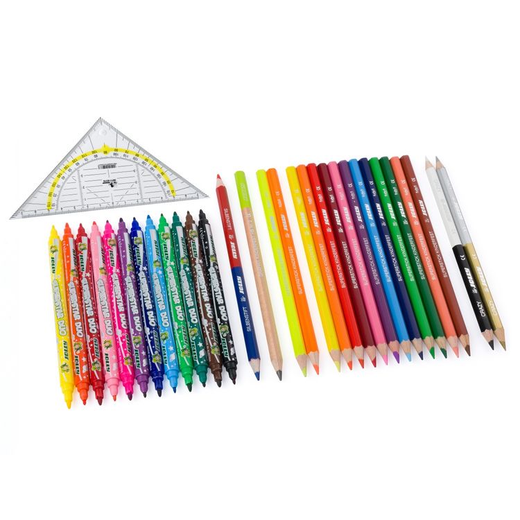 Produktbild: JOLLY Buntstifte + Geodreieck, back to school boxx, 31er Set