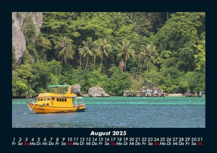 Produktbild: Boote 2025 Fotokalender DIN A5