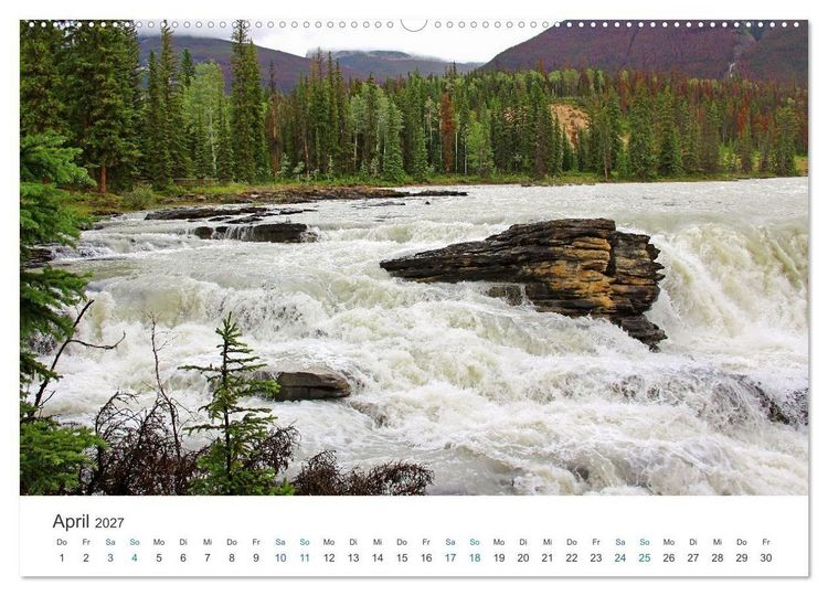Produktbild: Icefields Parkway in Kanada (Wandkalender 2027 DIN A2 quer), CALVENDO Monatskalender
