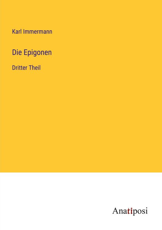 Produktbild: Die Epigonen
