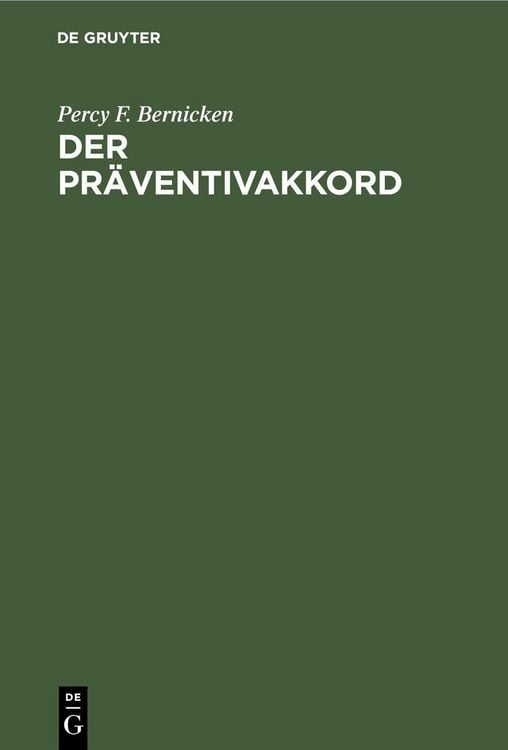 Produktbild: Der Pr&auml;ventivakkord
