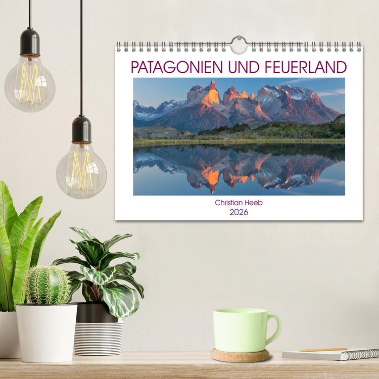 Produktbild: Patagonien und Feuerland (Wandkalender 2026 DIN A4 quer), CALVENDO Monatskalender