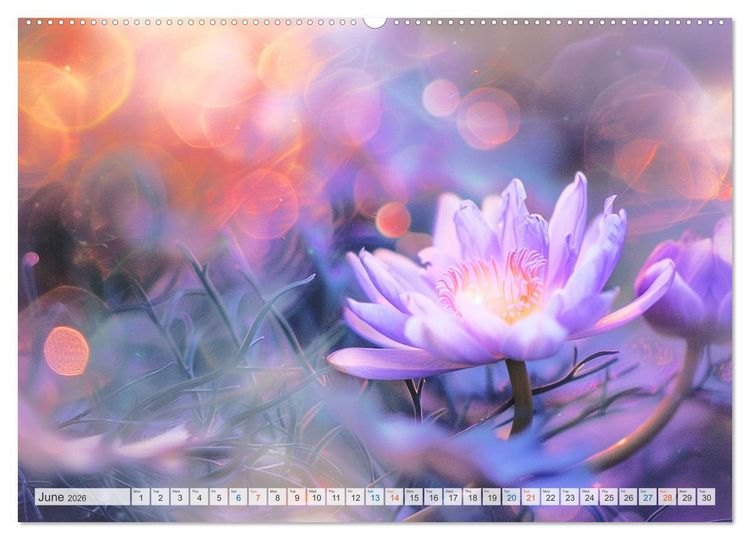 Produktbild: Etherial flowers (High Quality Premium Wall Calendar 2026 DIN A2 landscape),CALVENDO 12 Month Wall Calendar