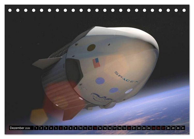 Produktbild: Space Shuttle. Impressionen aus der Raumfahrt (Tischkalender 2026 DIN A5 quer), CALVENDO Monatskalender