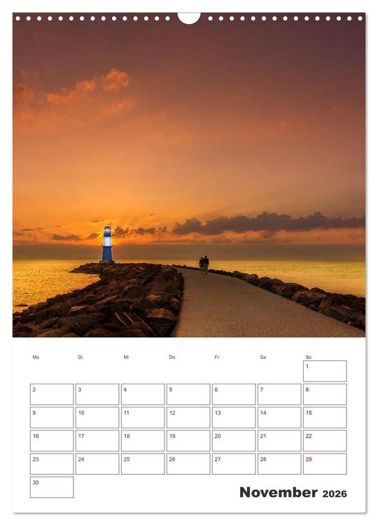 Produktbild: Warnem&uuml;nde Urlaub f&uuml;r zu Hause (Wandkalender 2026 DIN A3 hoch), CALVENDO Monatskalender
