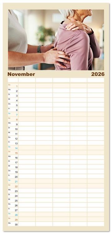 Produktbild: Familienplaner 2026 - Chiropraktik - mit den H&auml;nden behandeln mit 5 Spalten (Wandkalender, 21 x 45 cm) CALVENDO