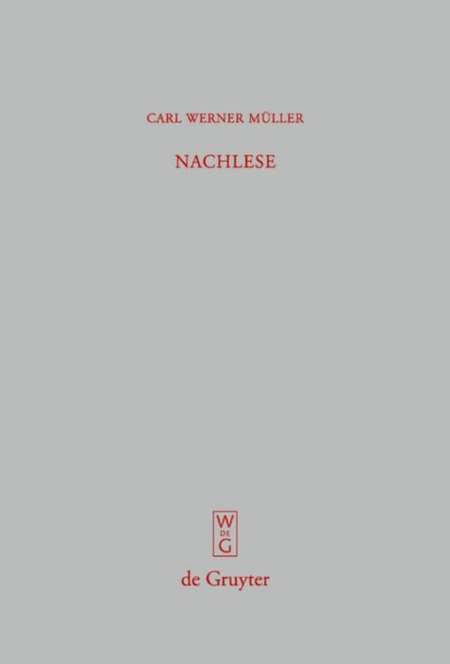 Produktbild: Nachlese