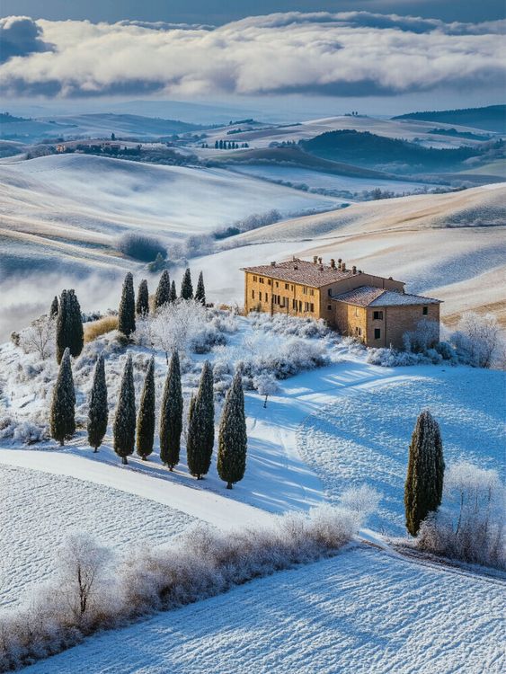 Produktbild: CALVENDO Puzzle Genie&szlig;e die klare Winterluft und das warme Licht &uuml;ber Olivenhainen und Weinbergen | 1000 Teile Lege-Gr&ouml;&szlig;e 64x48cm Foto-Puzzle f&uuml;r gl&uuml;c