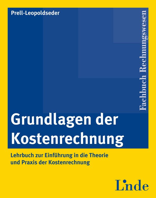 Produktbild: Grundlagen der Kostenrechnung