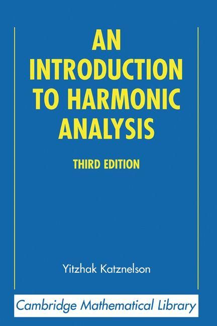 Produktbild: An Introduction to Harmonic Analysis