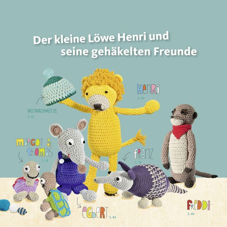 Produktbild: myboshi - Der kleine L&ouml;we Henri und seine geh&auml;kelten Freunde