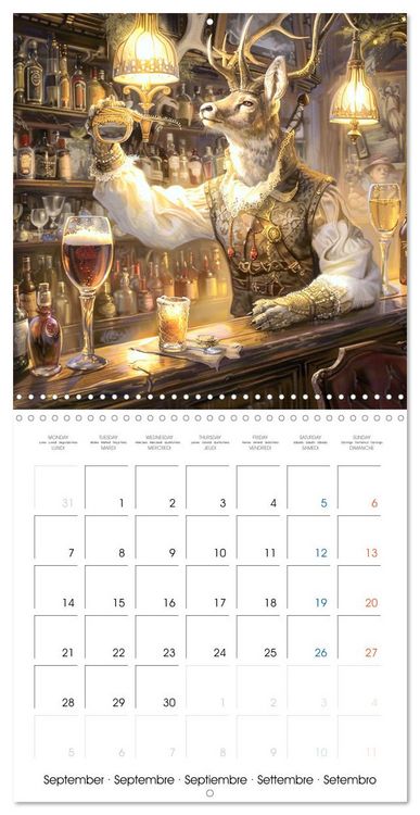 Produktbild: Animal La Belle Epoque (Wall Calendar 2026 12 &times; 12 Inch) CALVENDO 12 Month Wall Calendar