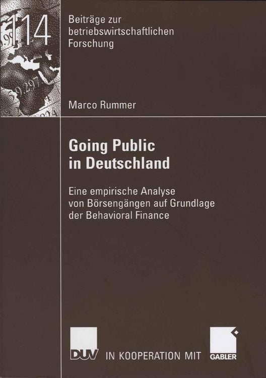 Produktbild: Going Public in Deutschland
