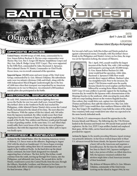 Produktbild: Battle Digest: Okinawa