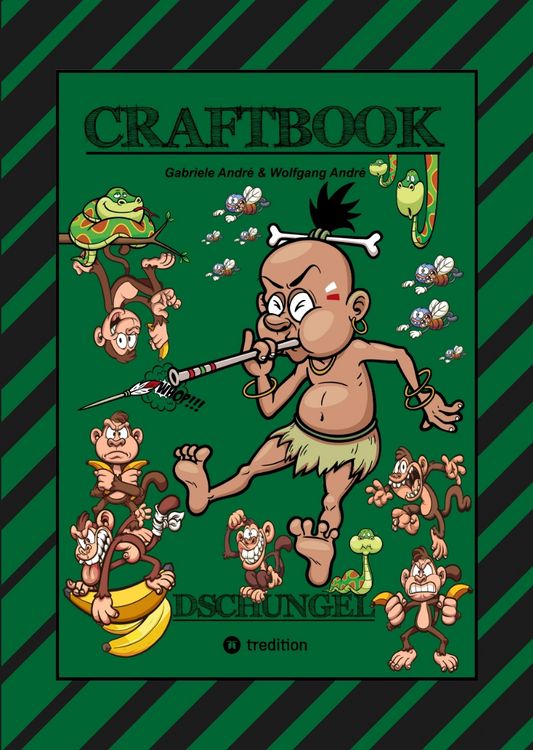 Produktbild: CRAFTBOOK - 150 SEITEN SPECIAL EDITION - TOLLE MOTIVE - BONUS SPIEL - MONKEY JUMP - R&Auml;TSEL - AMAZONAS REGENWALD
