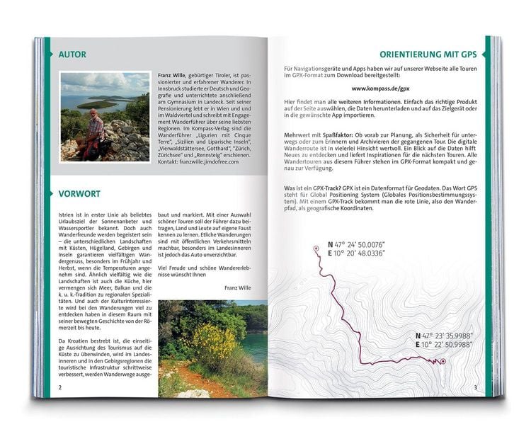 Produktbild: KOMPASS Wanderf&uuml;hrer Istrien mit Kvarner-Bucht, Krk, Rab, Cres und Losinj, 55 Touren mit Extra-Tourenkarte