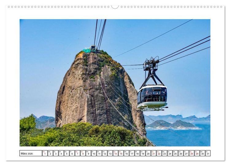 Produktbild: Brasiliens K&uuml;stenst&auml;dte - Rio de Janeiro, Olinda und Salvador de Bahia (Wandkalender 2026 DIN A2 quer), CALVENDO Monatskalender