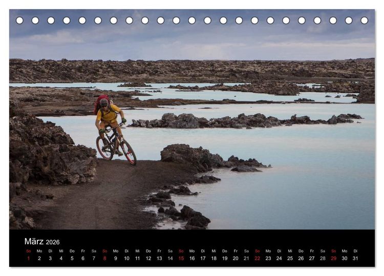 Produktbild: Bike Abenteuer Island (Tischkalender 2026 DIN A5 quer), CALVENDO Monatskalender